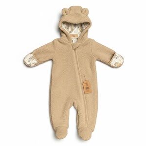 Chick Pea Tan Fleece Baby Footie